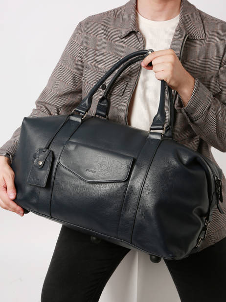 Leather Cabin Duffle Flandres Etrier Blue flandres EFLA9910 other view 1