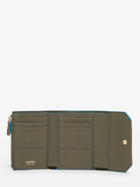 Compact Leather Wallet Ninon Lancel Green ninon A10296 other view 1