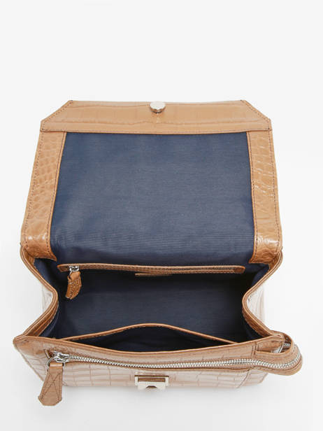 Medium Leather Ninon Croco Handbag Lancel Brown ninon A10930 other view 3