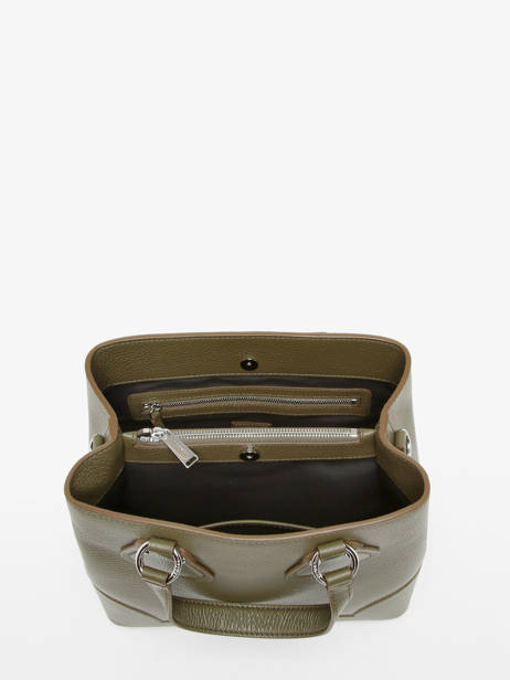 Small Leather Néo Izy Satchel Lancel Green neo izy A12133 other view 3