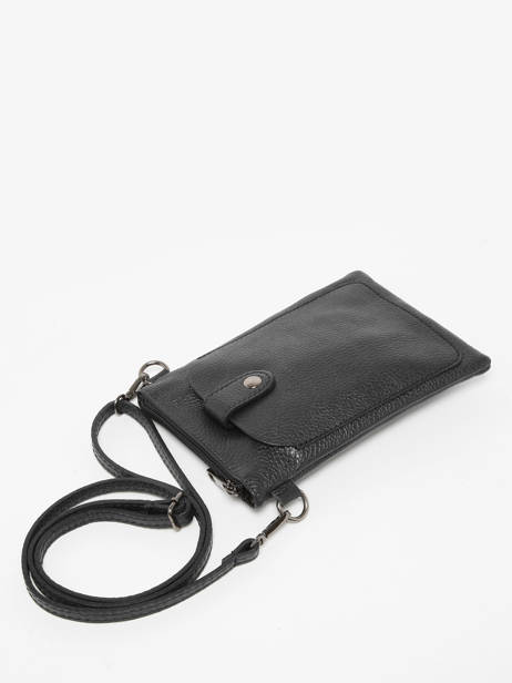 Leather Caviar Phone Bag Milano Black caviar CA23061 other view 2