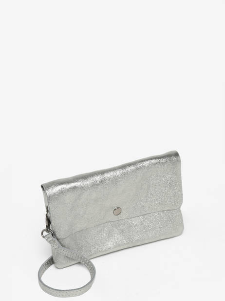 Sac Bandoulière Nine Cuir Milano Argent nine NI23067 vue secondaire 2