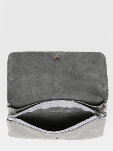 Sac Bandoulière Nine Cuir Milano Argent nine NI23067 vue secondaire 3