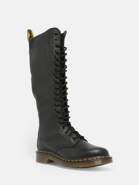 1b60 Virginia Boots In Leather Dr martens Black women 23889001 other view 1