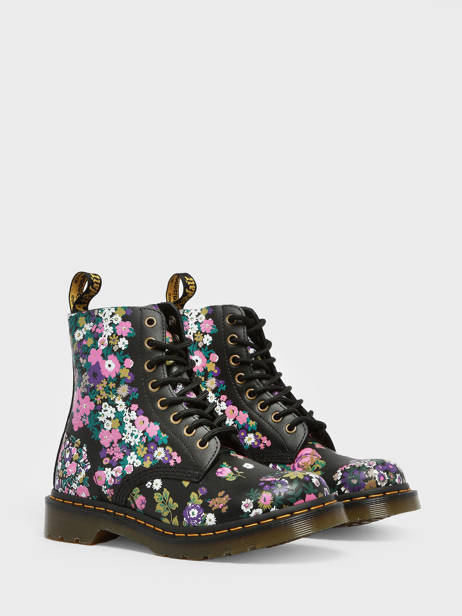 1460 Pascal Floral Boots In Leather Dr martens Multicolor women 31186038 other view 4