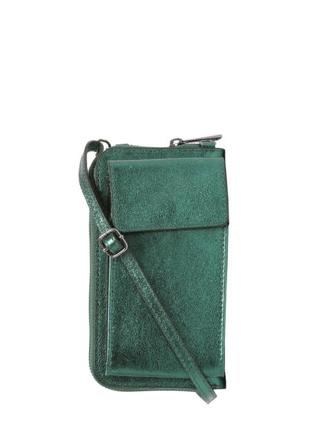 Ccrossbody Phone Case Leather Milano Green nine NI23068