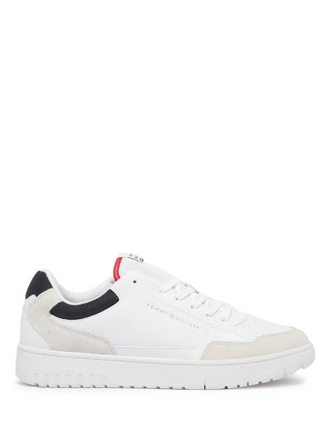 Sneakers In Leather Tommy hilfiger White men 4730YBS