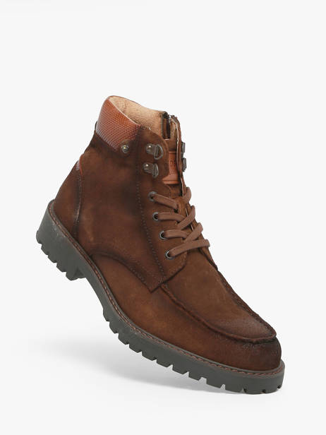 Boots Temple In Leather Redskins Brown men TEMPLE other view 1