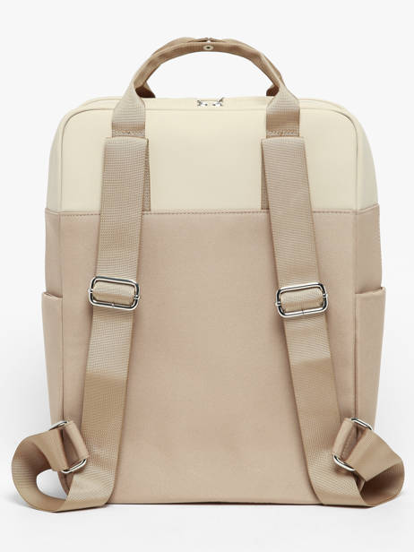 Business Backpack 1 Compartment + 15'' Laptop Kapten and son Beige backpack BERGEN other view 3