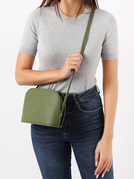 Leather Lilou Crossbody Bag Nathan baume Green egee 2 other view 1