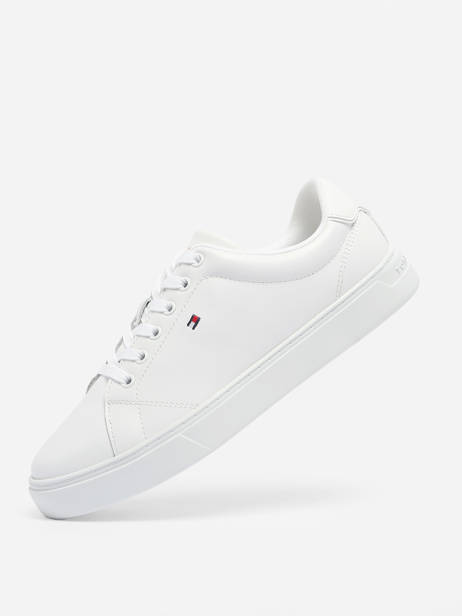 Sneakers In Leather Tommy hilfiger White women 7427YBS other view 1