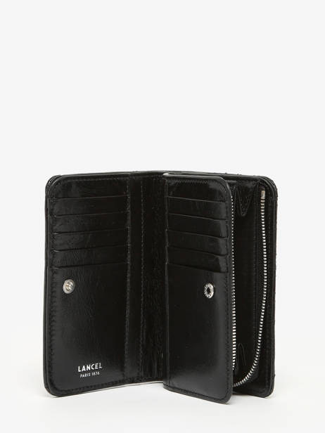 Wallet Leather Lancel Black midi minuit A12519 other view 1