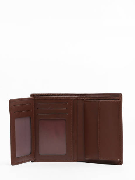 Wallet Leather Yves renard Brown smooth 15419 other view 3