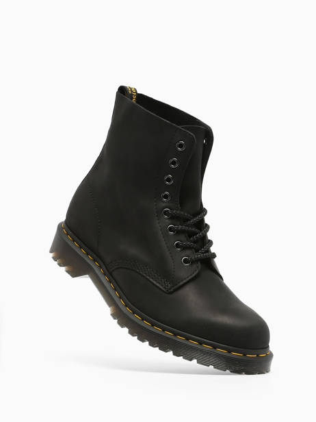 Boots 1460 Pascal Waxed In Leather Dr martens Black unisex 30666001 other view 1