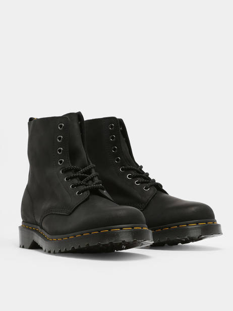 Boots 1460 Pascal Waxed In Leather Dr martens Black unisex 30666001 other view 2