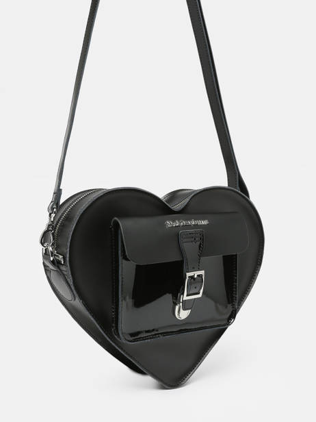 Leather Hearts' Backpack Dr martens Black heart AC807033 other view 3