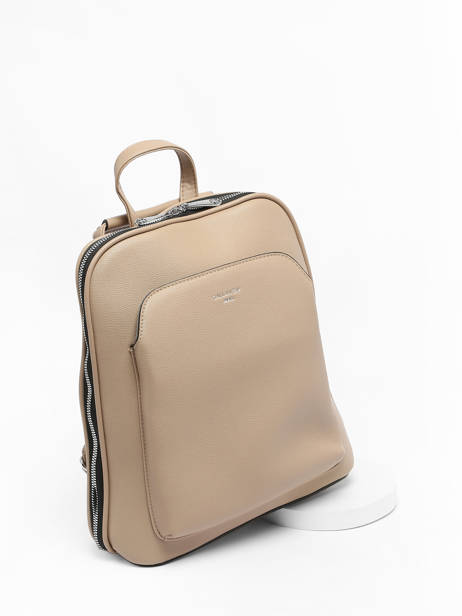 Shoulder Strap Backpack Miniprix Beige sable M9396 other view 2