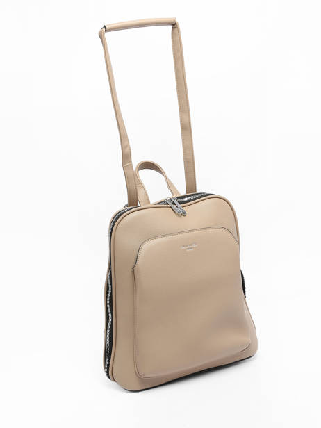 Shoulder Strap Backpack Miniprix Beige sable M9396 other view 5