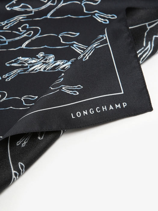 Longchamp Soie unie Scarves Blue