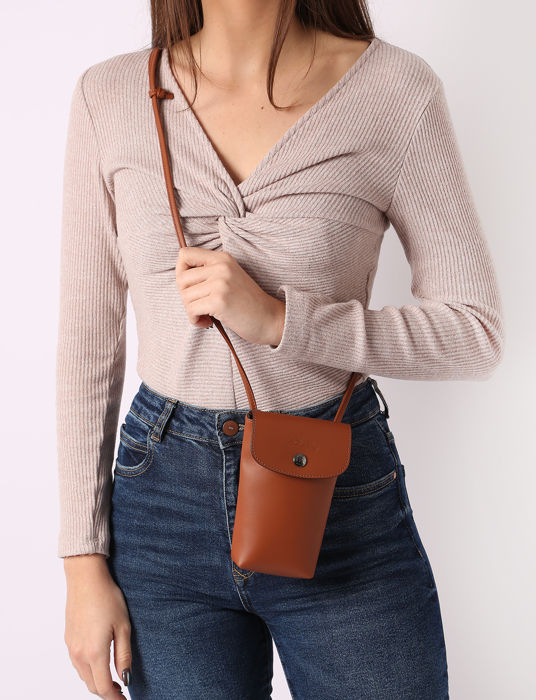 Longchamp Le pliage xtra Ipod case / cd holder Brown