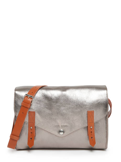 Leather L'indispensable Crossbody Bag Paul marius Gray vintage INDISPEN