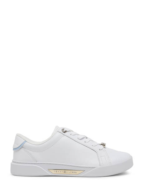 Sneakers In Leather Tommy hilfiger White women 77020K6