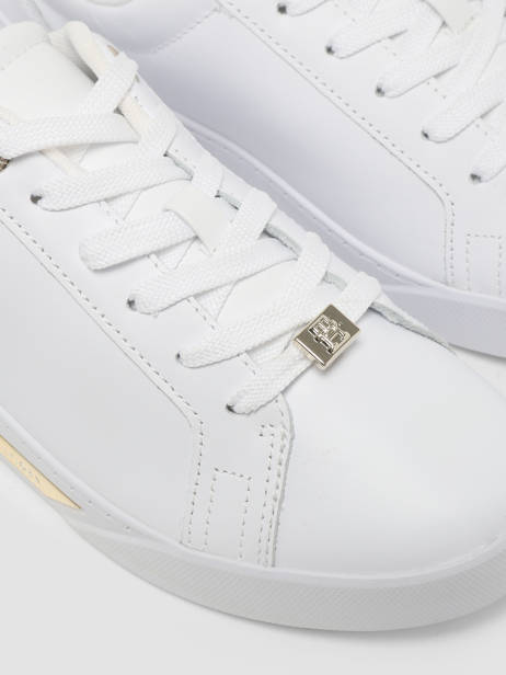 Sneakers In Leather Tommy hilfiger White women 77020K6 other view 1