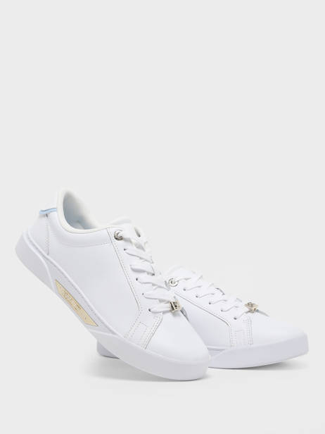 Sneakers In Leather Tommy hilfiger White women 77020K6 other view 3