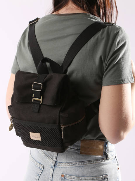 Small Rolltop Backpack Narcisse Woomen Black narcisse WNAR04 other view 1