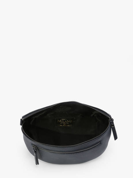 Sac Banane Caviar Cuir Milano Bleu caviar CA23111 vue secondaire 3