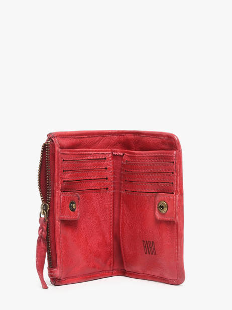 Wallet Leather Biba Red heritage SUM3L other view 1