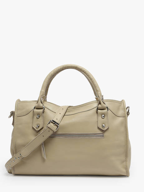 Sac Porté Main Cuir Basilic pepper Beige glam BGLA22 vue secondaire 4