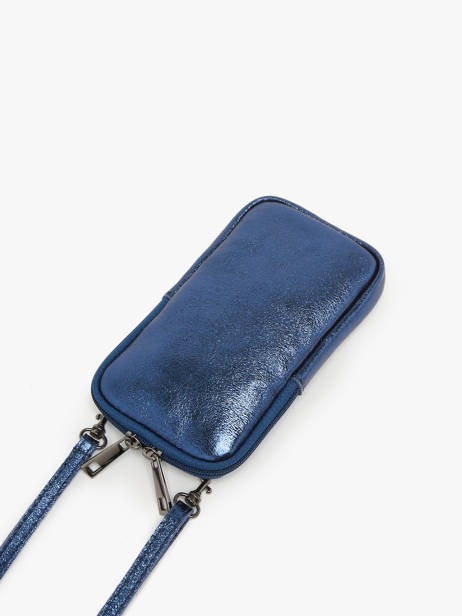 Leather Nine Phone Bag Milano Blue nine NI21104N other view 2