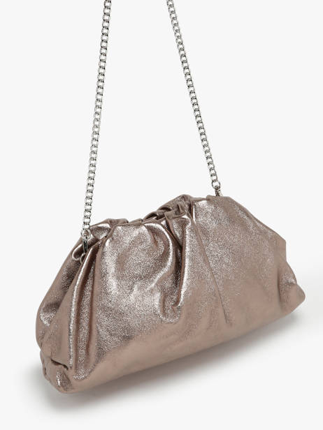 Shoulder Bag Nine Leather Milano Silver nine NI23112 other view 2