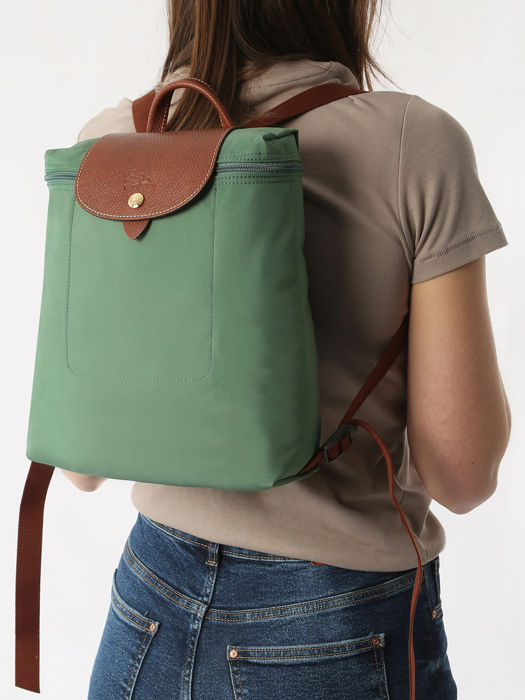 Longchamp Le pliage original Sac à dos Vert