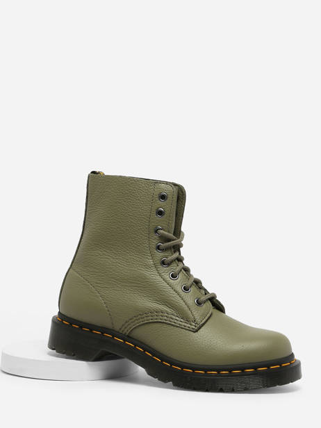 Boots In Leather Dr martens Green women 31693357 other view 1