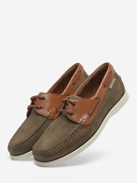Boat Shoes In Leather Mephisto Brown men P5141490 other view 2
