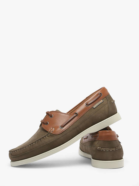 Boat Shoes In Leather Mephisto Brown men P5141490 other view 3