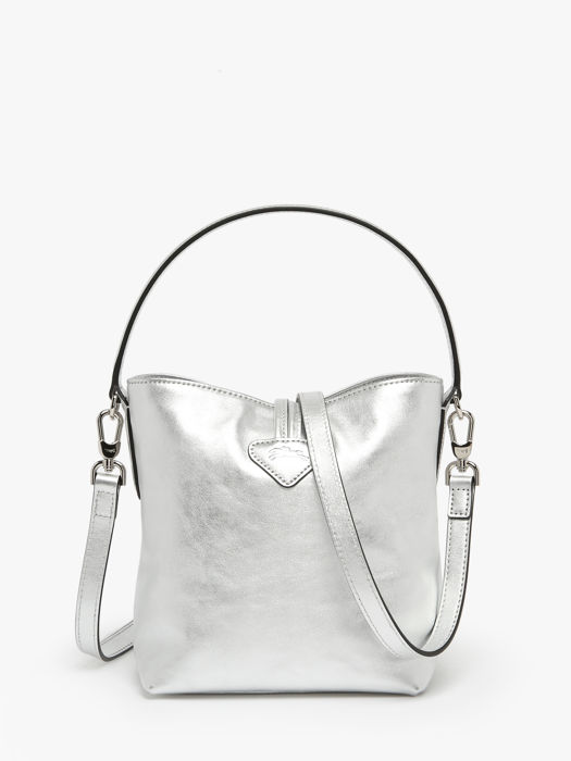 Longchamp Roseau essential colors Messenger bag Silver