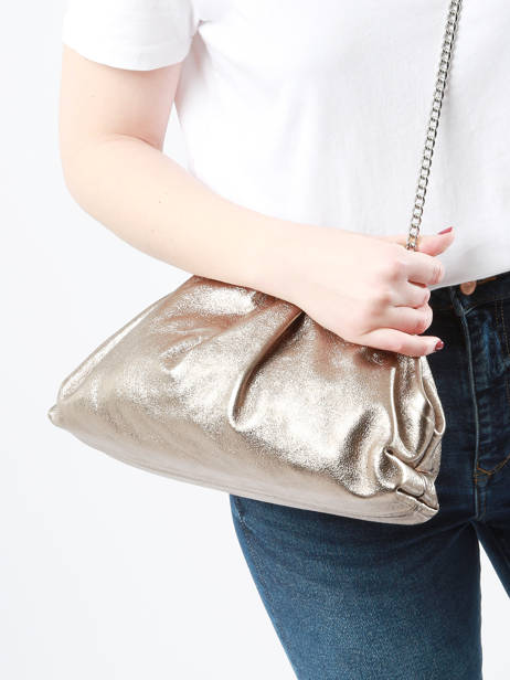 Shoulder Bag Nine Leather Milano Silver nine NI23112 other view 1