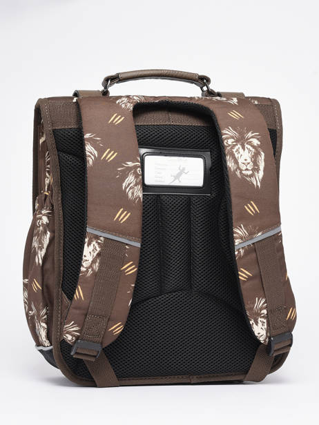 3-compartment Backpack Cameleon Brown vintage urban PBVBSD39 other view 5