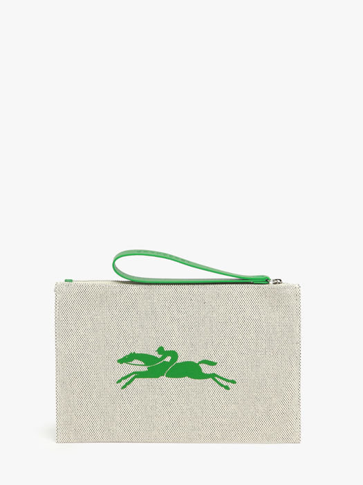 Longchamp Essential toile Clutches Green