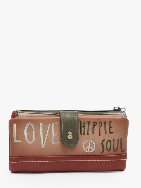 Wallet Anekke Brown peace and love 38839906 other view 3