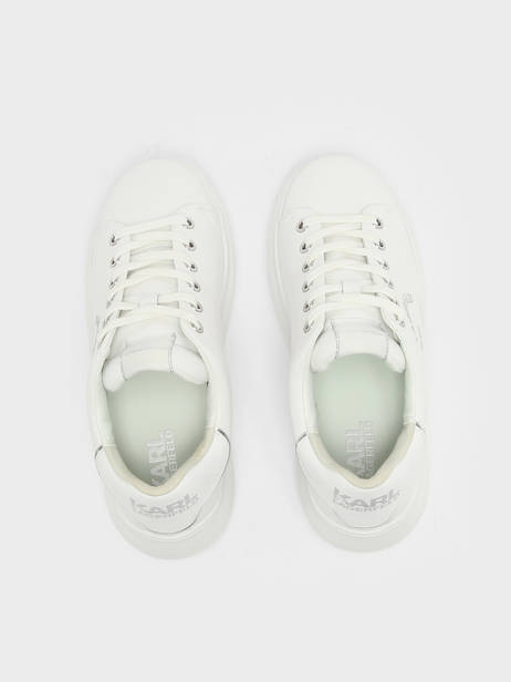 Sneakers In Leather Karl lagerfeld White women KL62539F other view 2