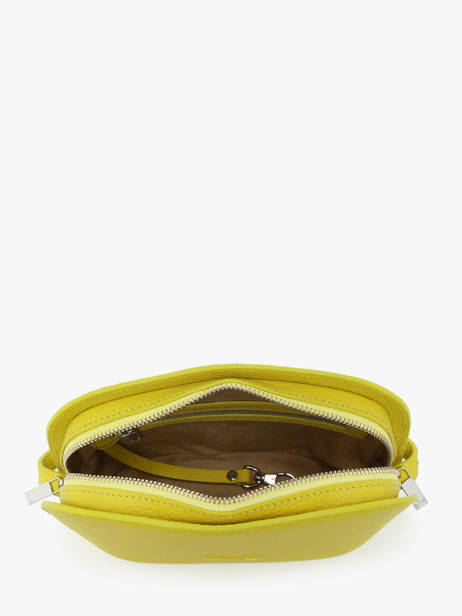 Leather Lilou Crossbody Bag Nathan baume Yellow egee 2 other view 3