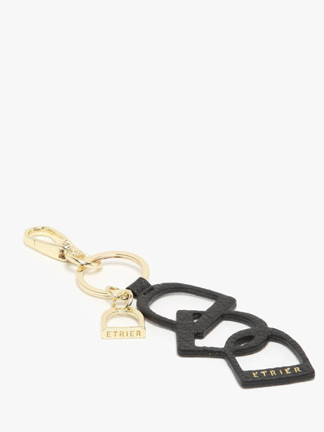 Keychain Tradition Leather Etrier Black tradition ETRA904M other view 1