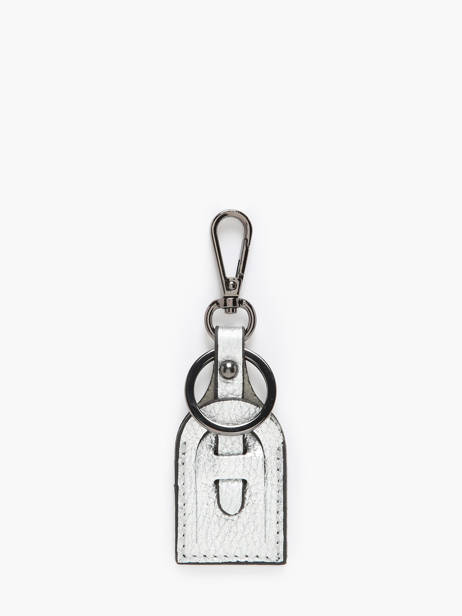 Porte-clefs Caviar Cuir Milano Argent caviar CA23119