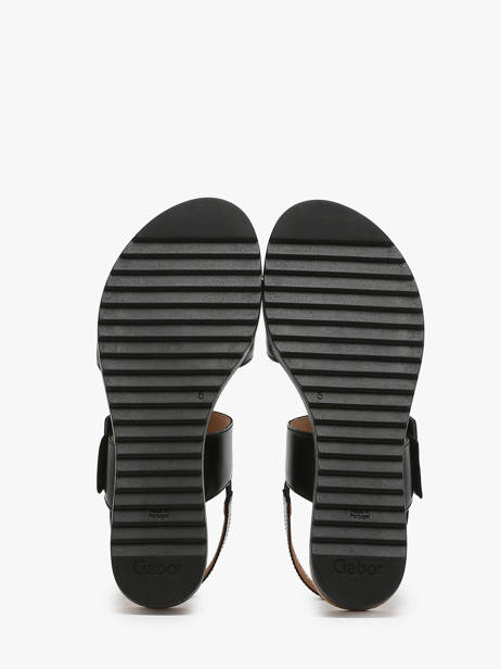 Sandales En Cuir Gabor Noir accessoires 57 vue secondaire 3