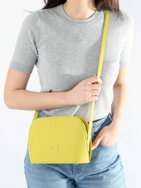 Leather Lilou Crossbody Bag Nathan baume Yellow egee 2 other view 1