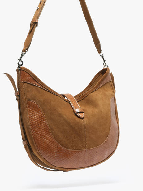 Shoulder Bag Luna Leather Great by sandie Beige luna SNA other view 2